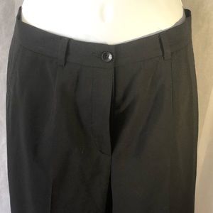 Zanella black pleated pants stretch size 2 petite